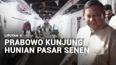 Presiden Prabowo Subianto meninjau langsung rumah di hunian Pasar Senen, Jakarta Pusat. Kompleks hunian ini salah satu program Presiden Prabowo untuk memberikan tempat tinggal yang layak.