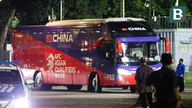 Bus Timnas China - Kualifikasi Piala Dunia 2026