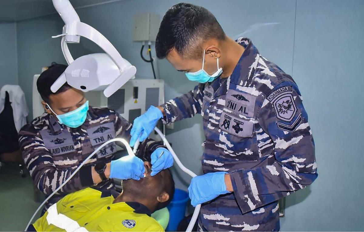 FOTO: TNI AL Gelar Bakti Sosial dan Kesehatan di Papua Nugini, Pererat Persahabatan Dua Negara