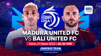 Saksikan Duel Big Match BRI Liga 1 Malam Ini : Bali United FC Vs Madura United FC di Vidio