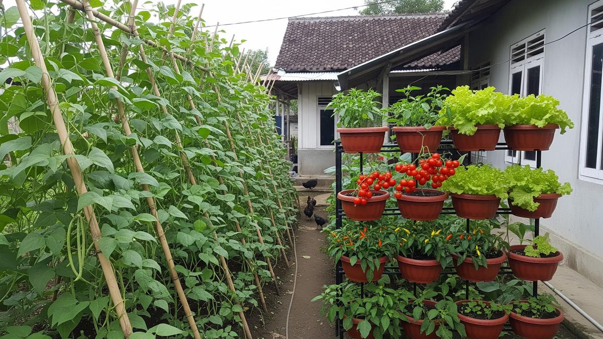 8 Ide Kebun Kacang-Kacangan dan Sayur yang Mudah Ditanam di Rumah, Hemat Ruang dengan Pot dan Vertikal