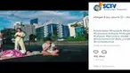 Berbagai cara dilakukan warga untuk menikmati ibukota yang sepi ditinggal mudik Lebaran.