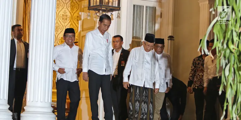 Jemput Ma'ruf Amin, Jokowi Ajak Nobar Putusan MK di Halim