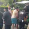 TKP kecelakaan seorang siswa SMA Negeri di kawasan Bulungan, Kebayoran Baru, Jakarta Selatan akibat terjatuh dari motor yang tersangkut kabel seling dan terlindas bus. (Antara)