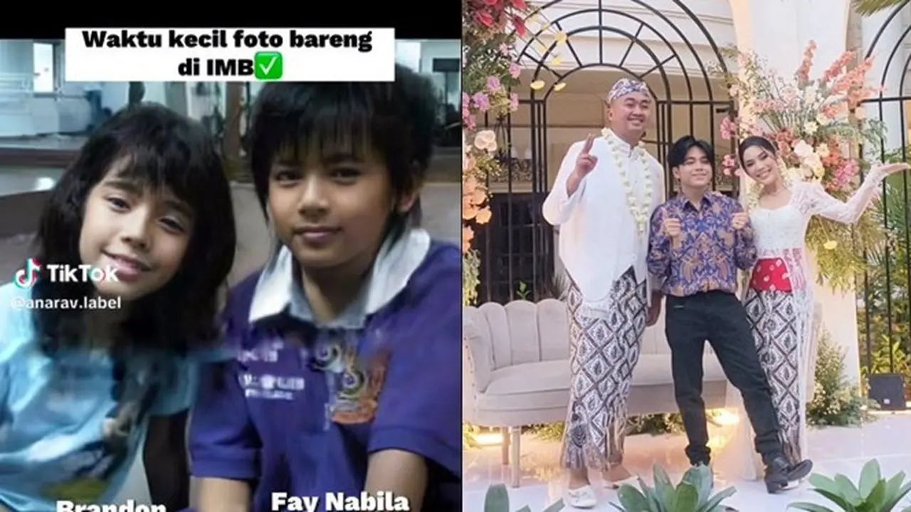 6 Transformasi Kebersamaan Brandon dan Fay Nabila, Curi Perhatian Jadi Tamu Undangan