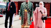 Presiden Joko Widodo (Jokowi) memilih memakai baju adat Paksian dari Bangka Belitung saat menghadiri Sidang Tahunan MPR/DPR dan pidato kenegaraan pada 16 Agustus 2022. Foto: Laily Rachev - Biro Pers Sekretariat Presiden