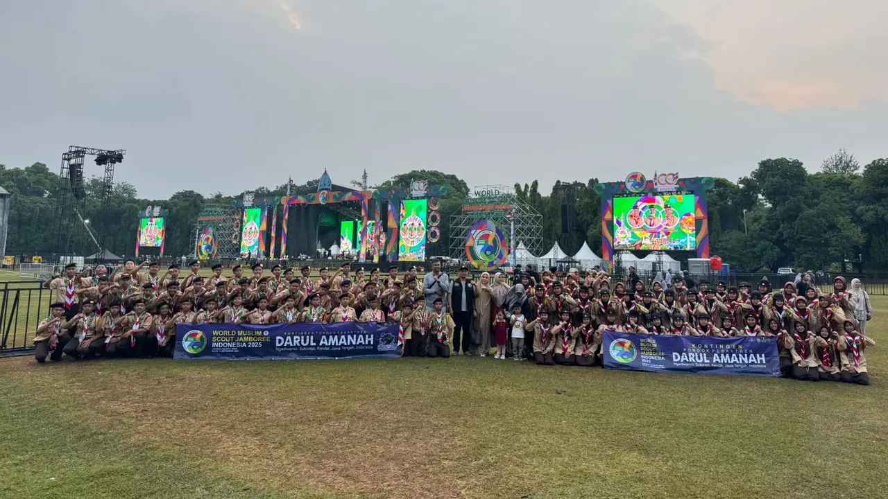 Darul Amanah Kendal mengirim 100 peserta untuk mengikuti Jambore Pramuka Muslim Dunia atau World Moslem Scout Jamboree (WMSJ) 2025 di Bumi Perkemahan Cibubur, Jakarta Timur. (Istimewa)