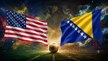 Ilustrasi Amerika Serikat Vs Bosnia dan Herzegovina di 32 besar Piala Dunia 2026. (Dok. Bola.com by AI)