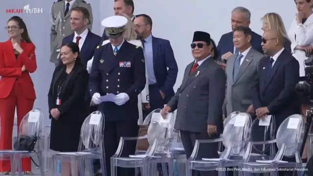 Presiden Prabowo Subianto menghadiri langsung peringatan Bastille Day atau Hari Nasional Prancis di Paris, Senin (14/7/2025).
