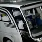 Sebuah bus wisata masuk ke dalam jurang di jalur Kopeng, Magelang. 