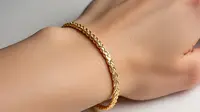 Model Gelang Tali Terbaru Emas 24 Karat 3 Gram (Meta AI)