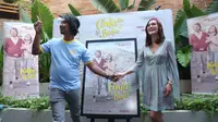 Shandy Aulia dan Dodit Mulyanto saat jumpa pers perilisan teaser poster film di kawasan Sarinah, Jakarta Pusat, Kamis (29/8/2019). (Daniel Kampua/Fimela.com)