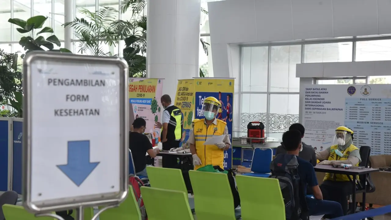 Bandara SAMS Sepinggan Perketat Protokol Kesehatan