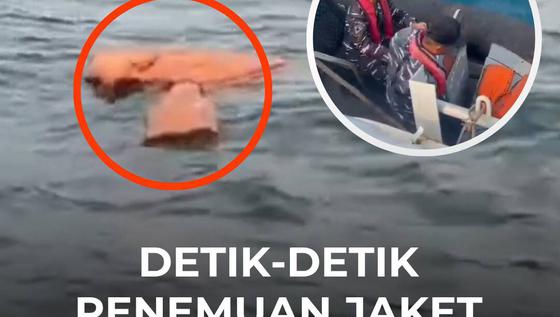 Detik-detik Penemuan Jaket Oranye Mengapung di Tengah Laut