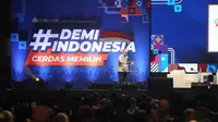 Menteri Komunikasi dan Informatika Budi Arie Setiadi dalam acara #DemiIndonesia Cerdas Memilih di The Kasablanka Jakarta, Kamis (7/12/2023). (Ist)