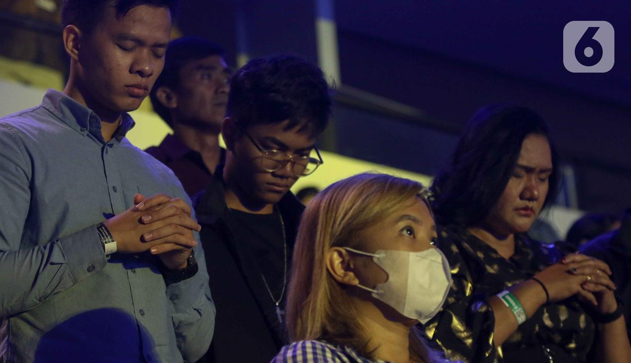 Ajakan solidaritas kepada masyarakat dan memberi diri untuk kebaikan bangsa pun kuat disampaikan. (Liputan6.com/Herman Zakharia)