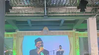 Calon wakil presiden (Capres) nomor urut 1, Muhaimin Iskandar (Gus Imin) hadir langsung dalam acara Haul KH. M. Bishri Syansuri ke-45. (Liputan6.com/Radityo Priyasmoro)