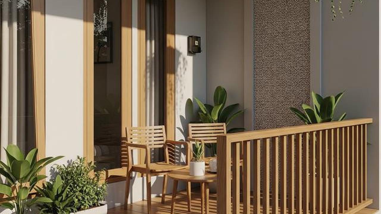 9 Model Teras Kecil di Rumah Petak Supaya Tidak Pengap, Nyaman dan Estetik