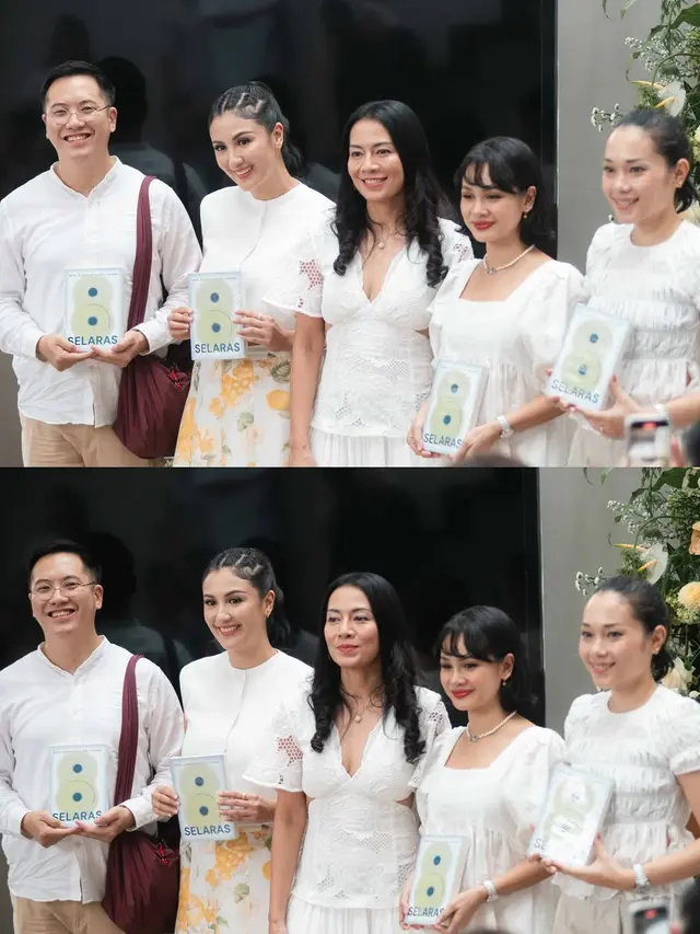 6 Potret Peringatan 1000 Hari Suami Dee Lestari, Sekaligus Peluncuran Buku 'Selaras'