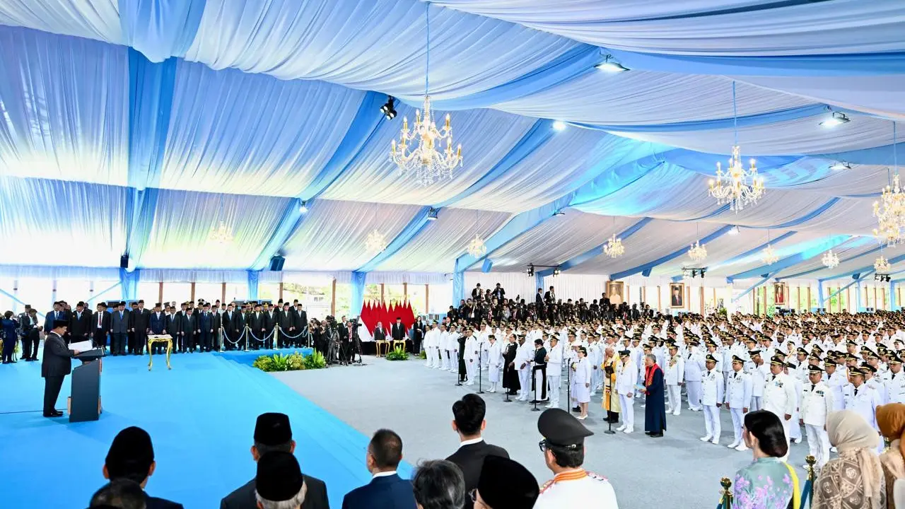 Pelantikan Serentak Kepala Daerah oleh Presiden Prabowo Subianto. (Dok. Sekretariat Presiden)