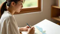 Cara Gambar Pemandangan Simple dan Mudah, Inspirasi Aktivitas Santai di Rumah