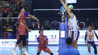 Perumda Tirta Bhagasasi Bekasi menumbangkan TNI AU Electric 3-0 (25-17, 25-19, 25-22) pada final four Livoli Divisi Utama 2025 putaran kedua di GOR Ki Mageti, Magetan, Selasa (14/10).&nbsp;(foto: PBVSI)