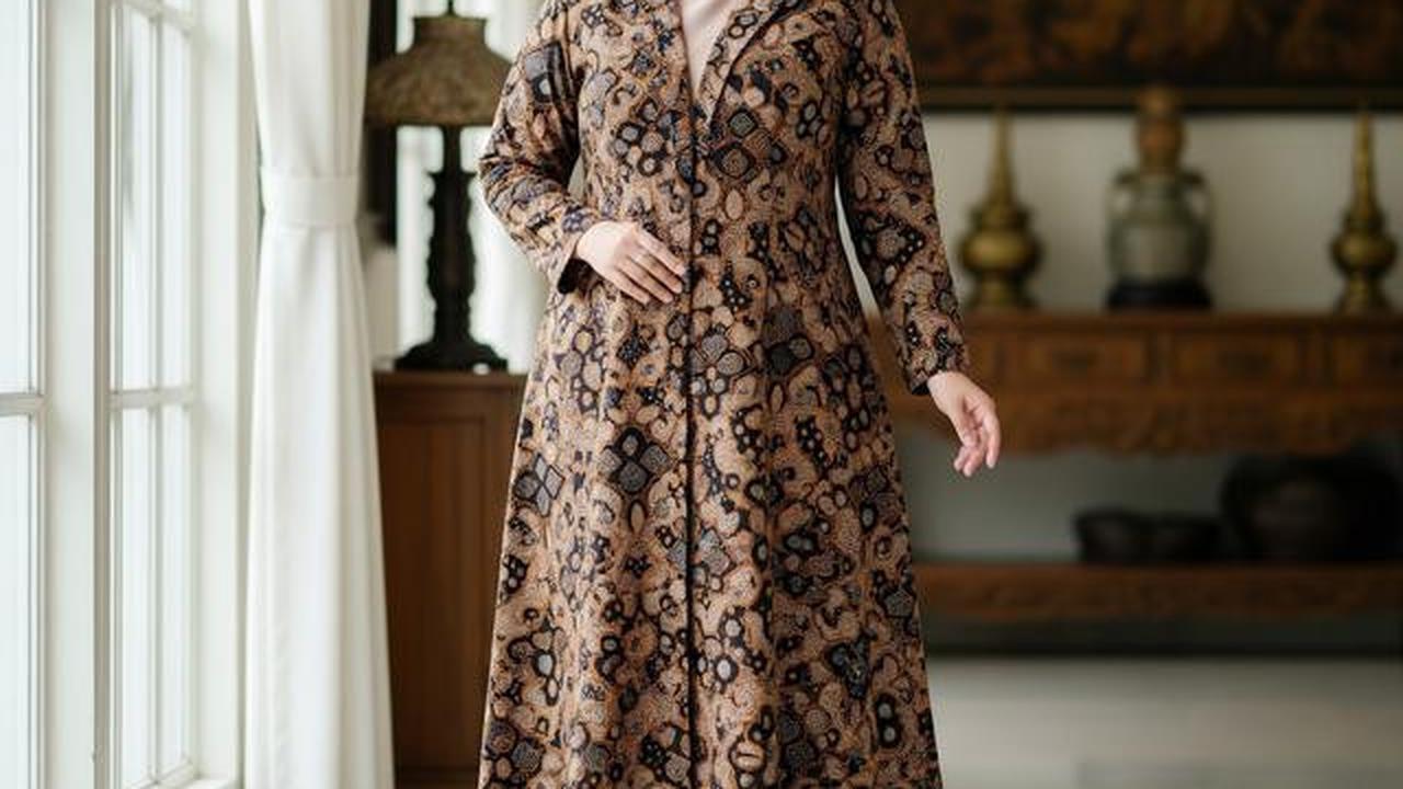 7 Model Gamis Batik Blazer Syari Size Besar, Pilihan Modis untuk Tampil Anggun di 2025