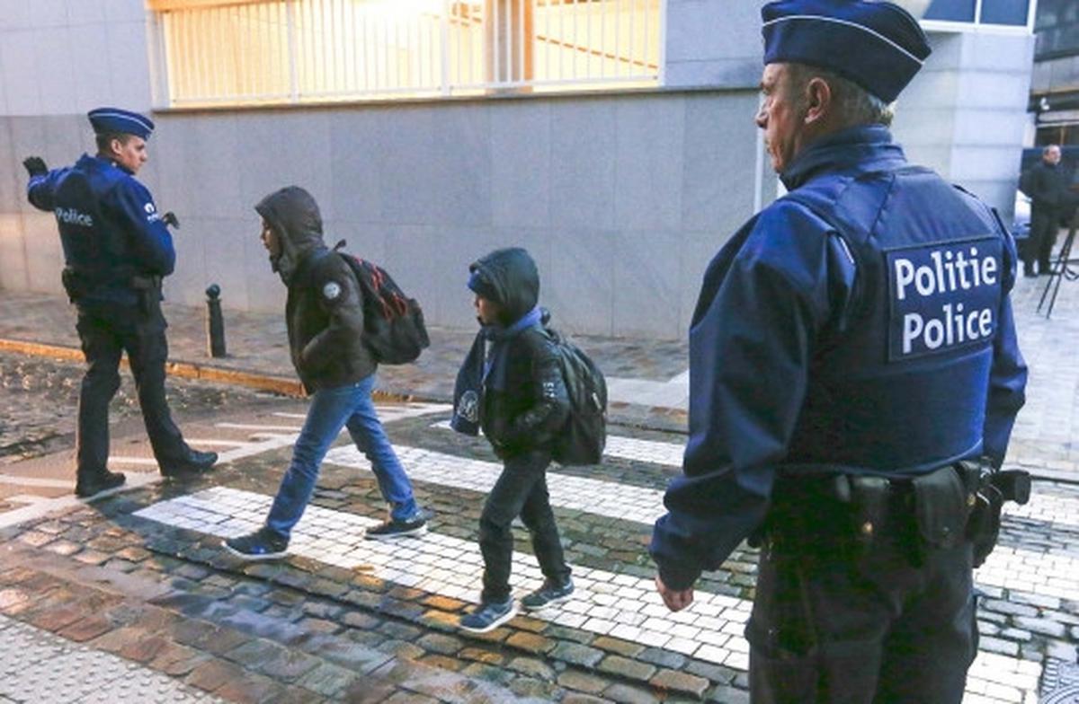 Waspada teror, sekolah di Belgia dijaga ketat polisi