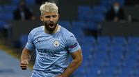 4. Sergio Aguero (180 gol) - Pemain asal Argentina ini tercatat sebagai pemain asing dengan jumlah gol terbanyak di Liga Inggris sepanjang sejarah. Hingga saat ini Aguero telah menyumbangkan 187 gol untuk Manchester City. (AFP/Tim Keeton/pool)