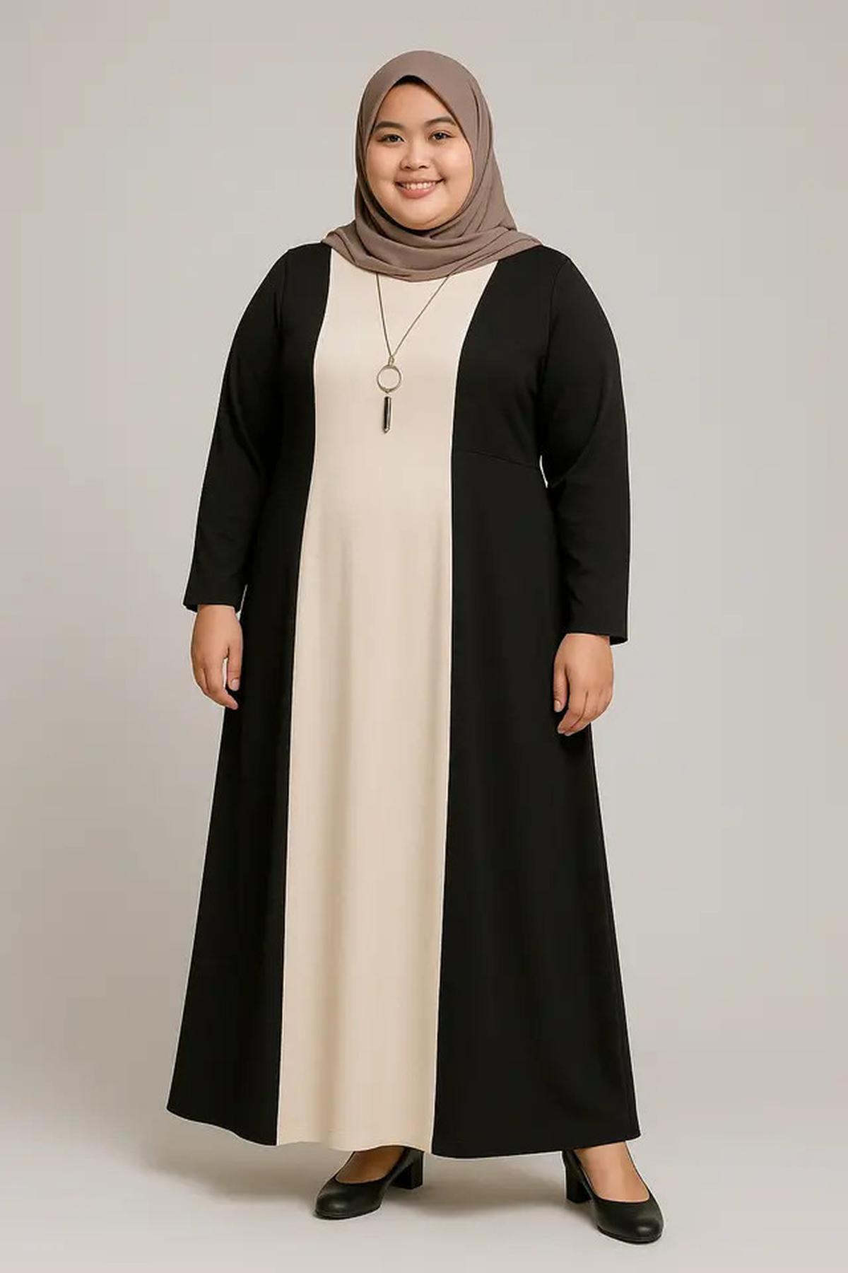 5 Model Gamis Simple tapi Mewah untuk Orang Gemuk, Cocok untuk Acara Formal dan Santai di 2025