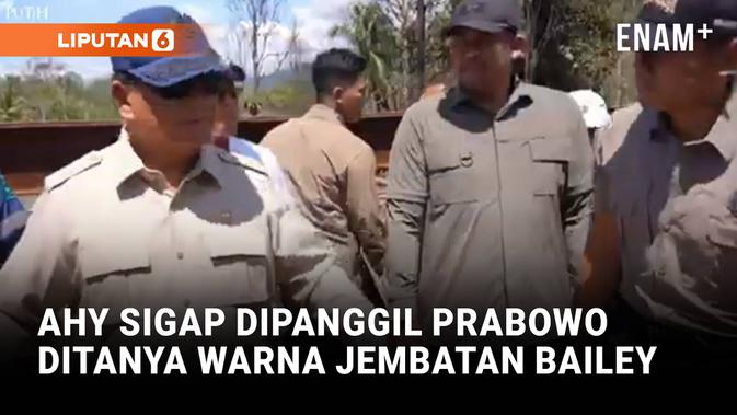 AHY Sigap Dipanggil Prabowo, Ditanya Warna Buat Jembatan Bailey di Bencana Sumatera