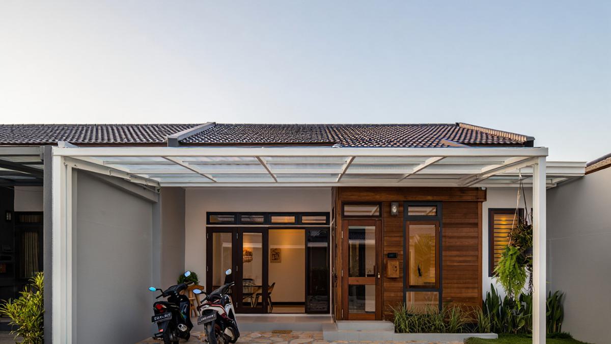8 Desain Rumah Tipe 45 Satu Lantai dengan Garasi Muat 2 Motor dan Tampak Luas, Nyaman serta Modern