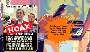 Cek Fakta: Hoaks Luhut Bakal Cabut Status WNI Bagi Rakyat yang Tak Bayar Pajak