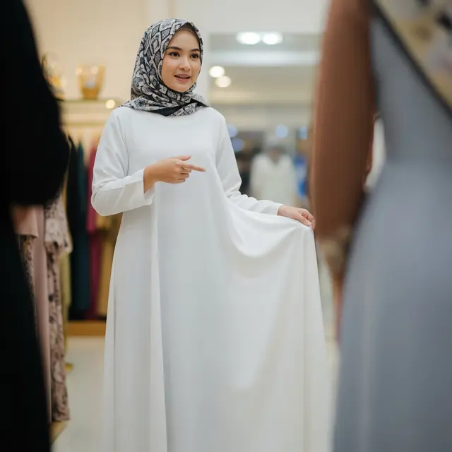 Model Gamis Syari Katun Jepang 2025