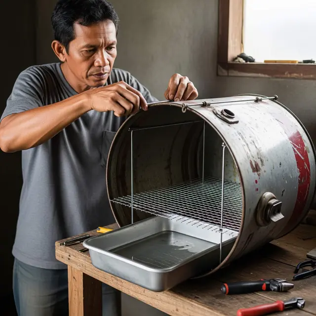 Cara Membuat Tempat Penetasan Anak Ayam dari Drum Bekas