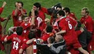 Liverpool menjuarai Liga Champions 2005 setelah menang adu penalti atas AC Milan. (AFP/Francois Marit)