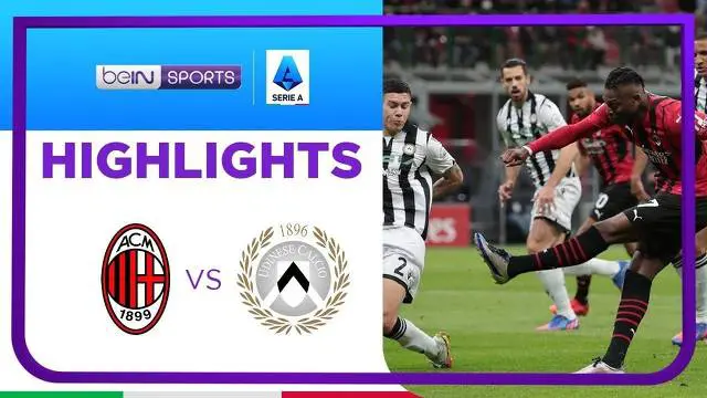 VIDEO: AC Milan Ditahan Imbang Udinese 1-1 di Liga Italia