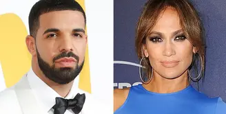 Drake mencurahkan isi hatinya mengenai rasa kehilangan Jennifer Lopez lewat lagunya yang berjudul Diplomatic Immunity. (Taylor Hill/FilmMagic / Jason LaVeris/FilmMagic)