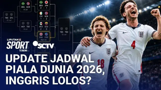 Update Jadwal Piala Dunia 2026, Ada Inggris vs Kongo dan Tuan Rumah AS vs Bosnia Herzegovina