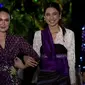 Luna Maya dan Mikha Tambayong saat menghadiri Istana Berbatik, di Istana Negara, Jakarta, pada 1 Oktober 2023. (Tangkap Layar YouTube Sekretariat Presiden)