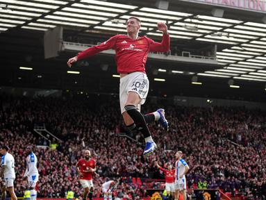 Benjamin Sesko lagi-lagi memberikan gol krusial saat Manchester United menjamu Crystal Palace dalam laga lanjutan Liga Inggris 2025/2026 di Old Trafford, Manchester, Inggris, Minggu (01/03/2026). (AP Photo/PA/Martin Rickett)