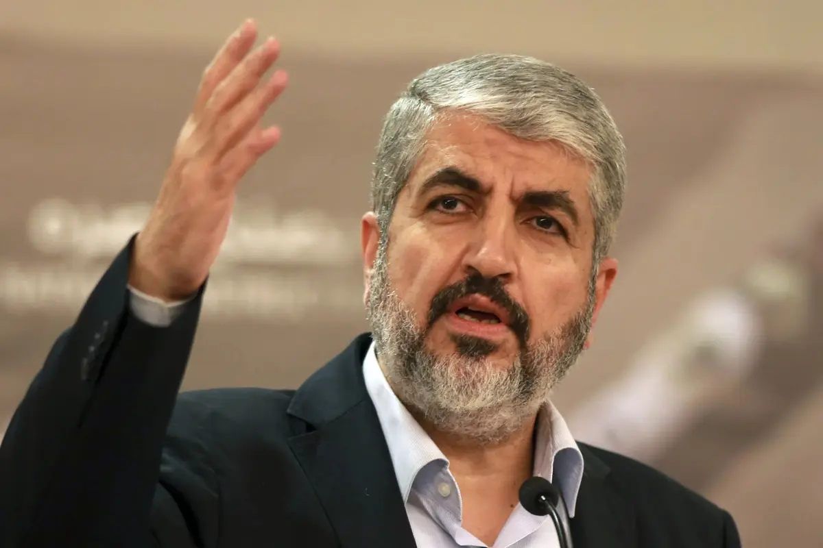 Pemimpin politik Hamas sebelumnya, Khaled Meshaal yang kini berada di pengasingan. (AP/Osama Faisal)