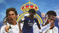 Real Madrid - Sergio Ramos, Eduardo Camavinga, Vinicius Junior (Bola.com/Adreanus Titus)