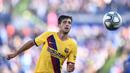 Sergi Roberto (40 juta euro) - Sergi Roberto menjadi salah satu pemain akademi Barcelona yang tetap setia berseragam Blaugrana. Gelandang berusia 28 tahun ini merupakan jebolan akademi Barcelona periode 2006-2009. (AFP/Oscar Del Pozo)
