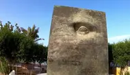Patung mata satu dajjal di Arab Saudi / Cr: Youtube Channel Alman Mulyana