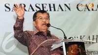 Jusuf Kalla berpesan kepada seluruh calon anggota dewan untuk senantiasa dekat dengan rakyat (Liputan6.com/Helmi Fitriyansyah).