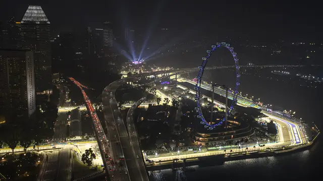 Jelang F1 GP Singapura 2019, Sirkuit Marina Bay Diselimuti Kabut Asap