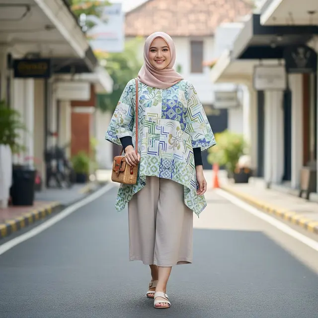 Model Batik Wanita untuk Lebaran (Image by Gemini AI)