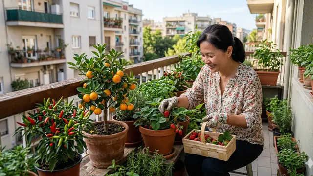 Tips Memaksimalkan Lahan Sempit untuk Kebun Buah (Foto: Gemini AI)