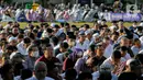 "Sekitar 15.000 jemaah hadir hari ini dan memenuhi beberapa sudut masjid," ujar dia kepada wartawan. (Liputan6.com/Faizal Fanani)